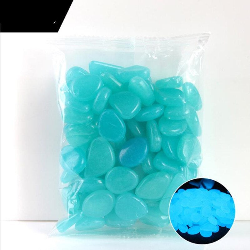 Garden Glowing in the Dark Stone for Decoration Set 200 Pcs
