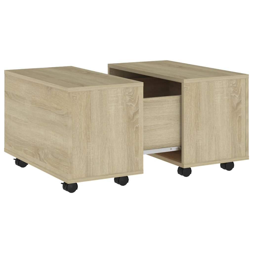 NNEVL Coffee Table Sonoma Oak 60x60x38 cm Chipboard