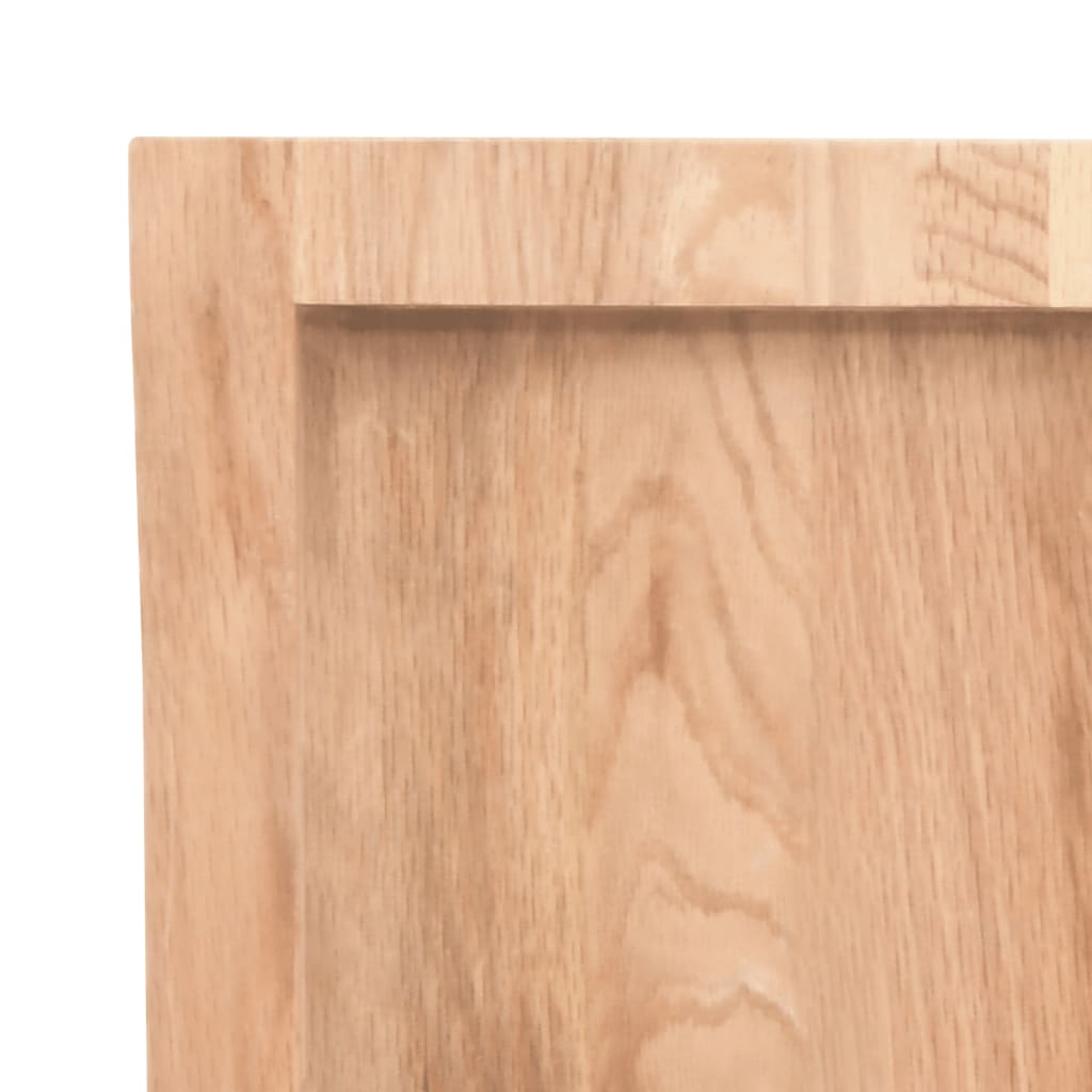 NNEVL Wall Shelf Light Brown 180x50x(2-4) cm Treated Solid Wood Oak-4