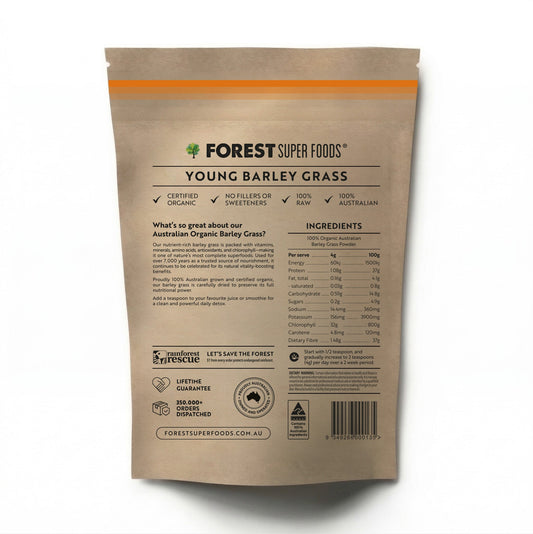 Certified Organic Australian Barley Grass