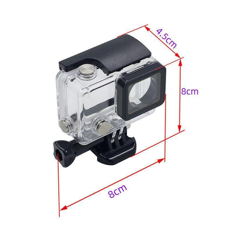 Waterproof Housing Case for GoPro Hero 3 Plus 4 Clear Protective Diving Shell