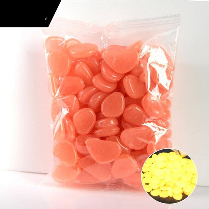 Garden Glowing in the Dark Stone for Decoration Set 200 Pcs
