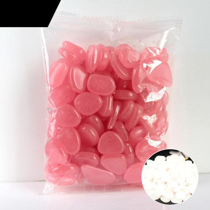 Garden Glowing in the Dark Stone for Decoration Set 200 Pcs