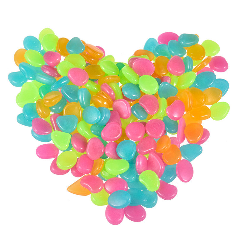 Garden Glowing in the Dark Stone for Decoration Set 200 Pcs