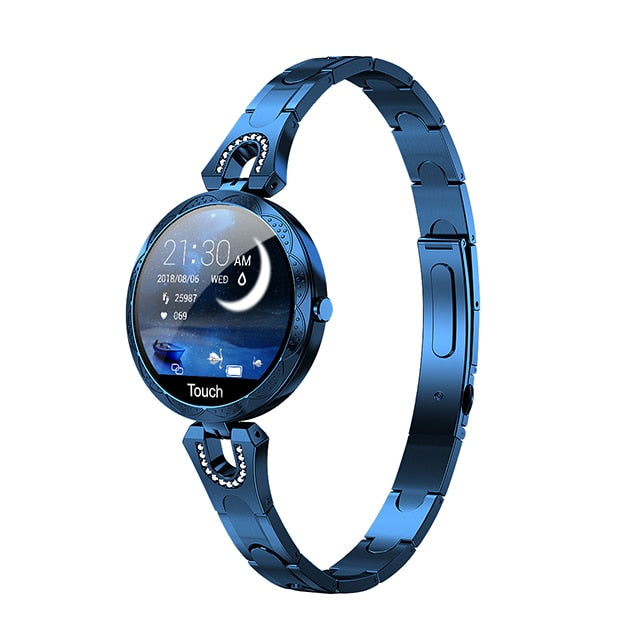Women's Patterned Metal Smart Watch