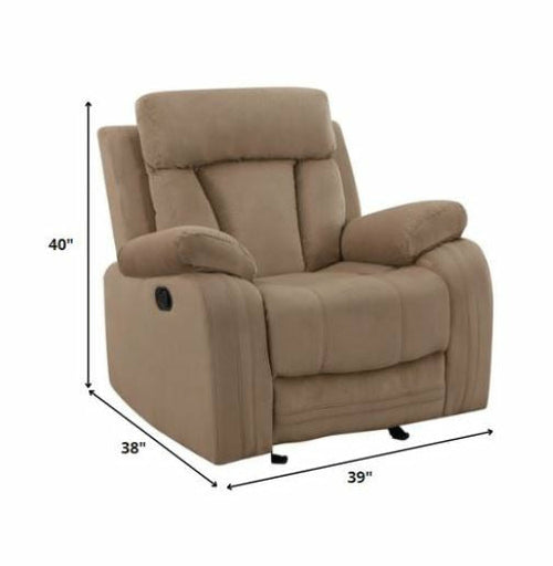 40inches Modern Beige Fabric Sofa