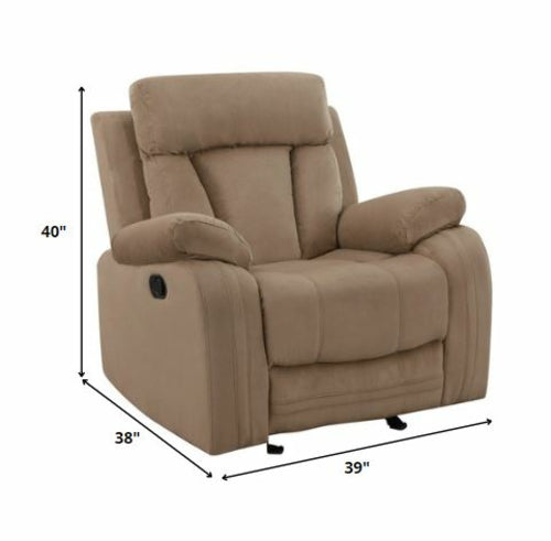 40inches Modern Beige Fabric Sofa