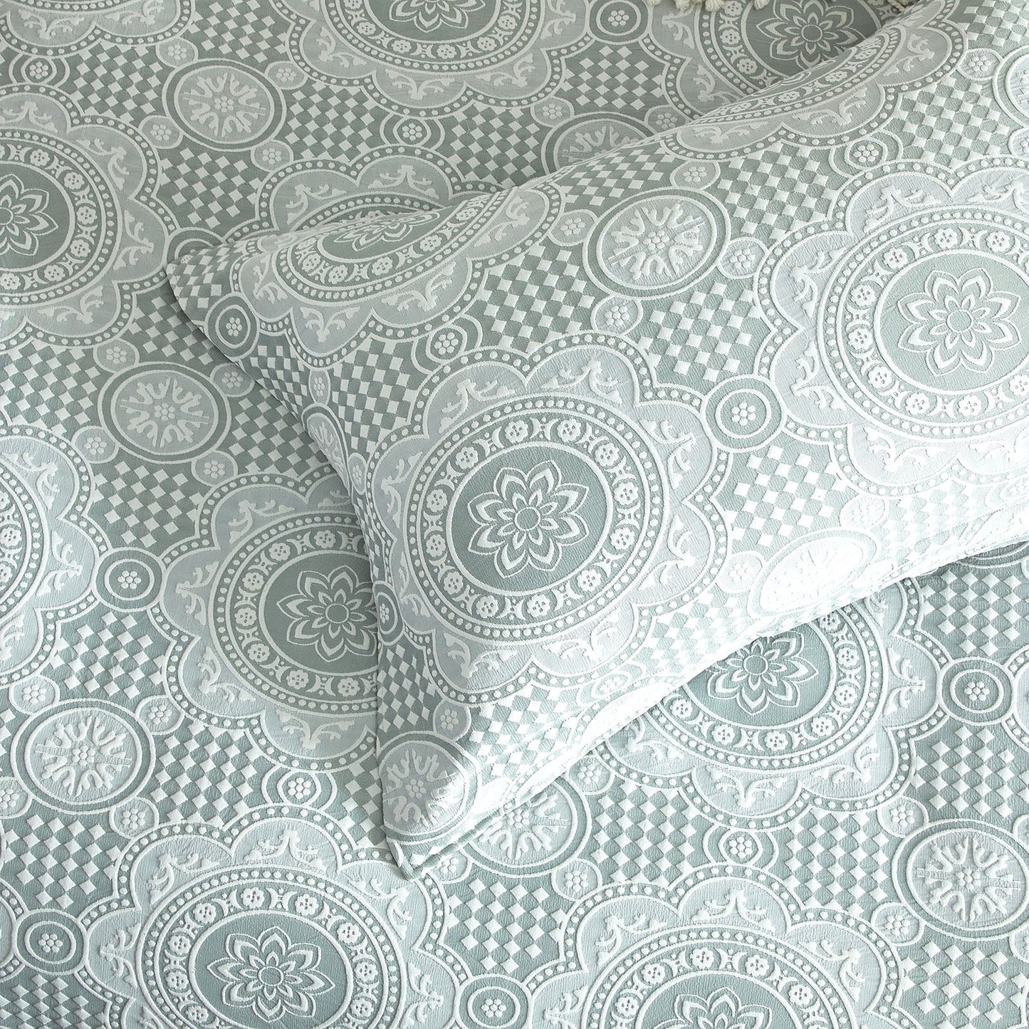 Rizz Quilt Cover Set Sage