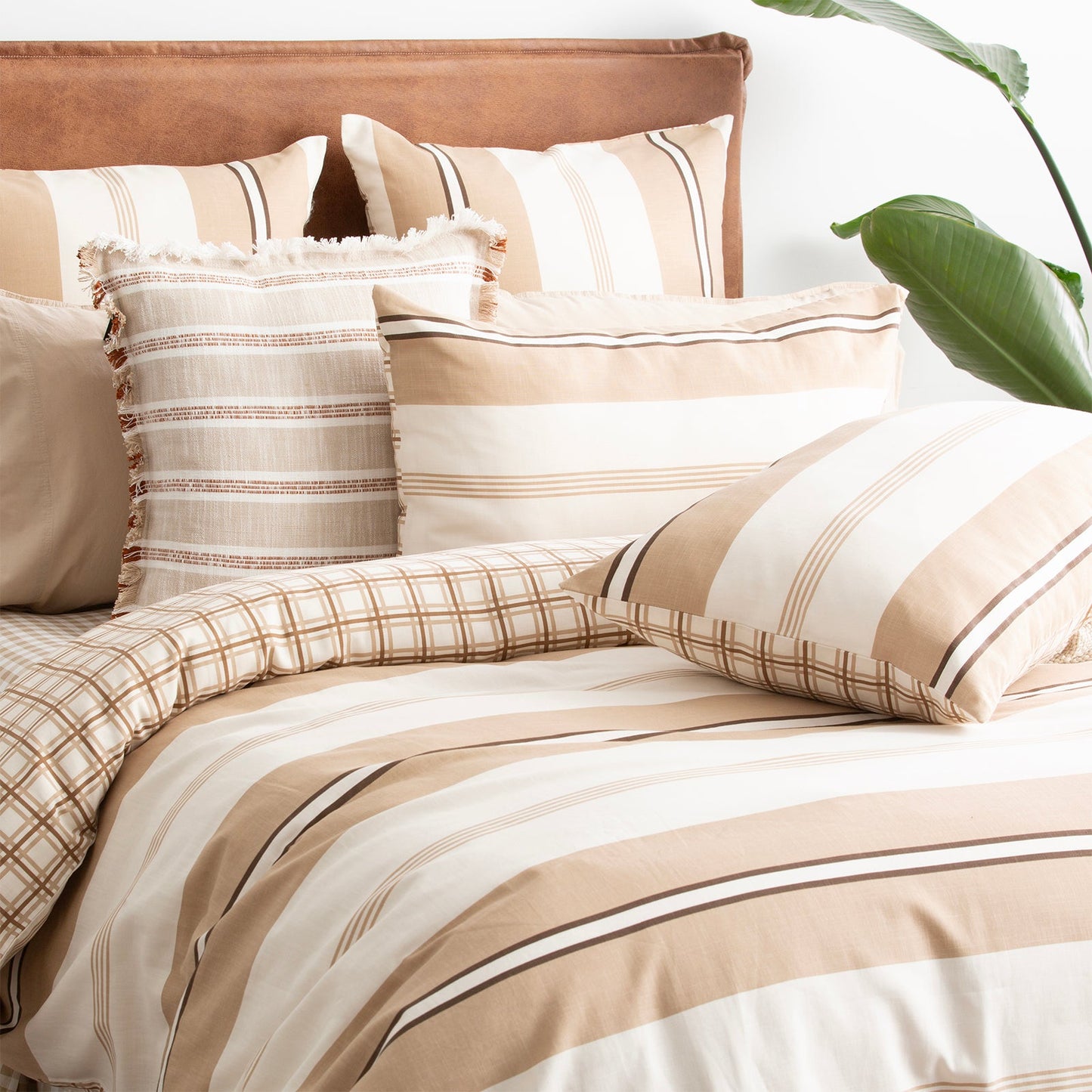 Kids Stephine Stripe Reversible Quilt Cover Set