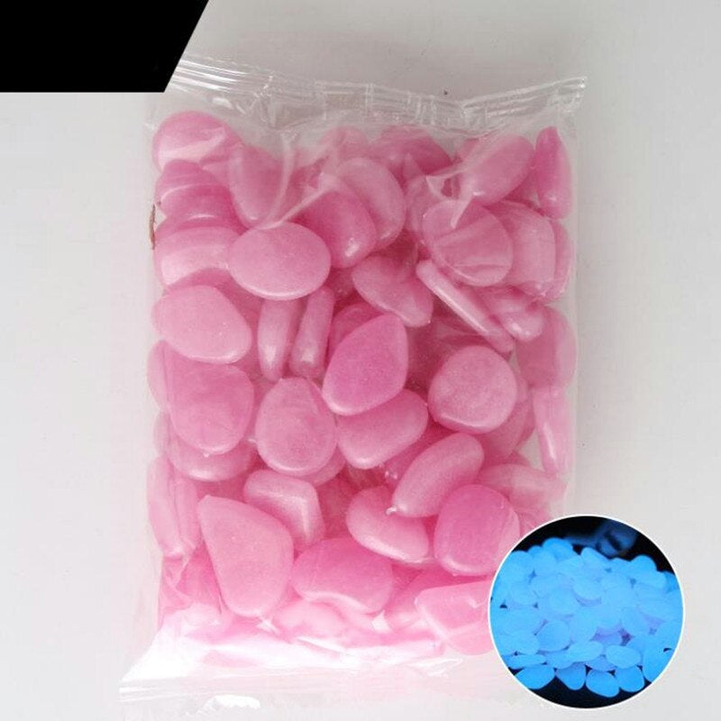 Garden Glowing in the Dark Stone for Decoration Set 200 Pcs