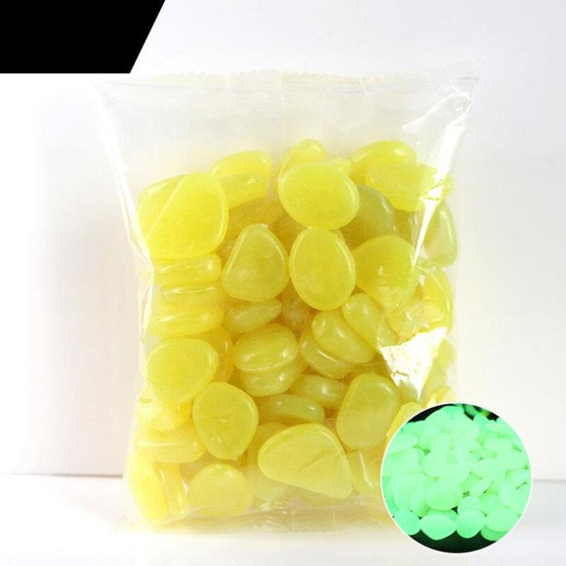 Garden Glowing in the Dark Stone for Decoration Set 200 Pcs