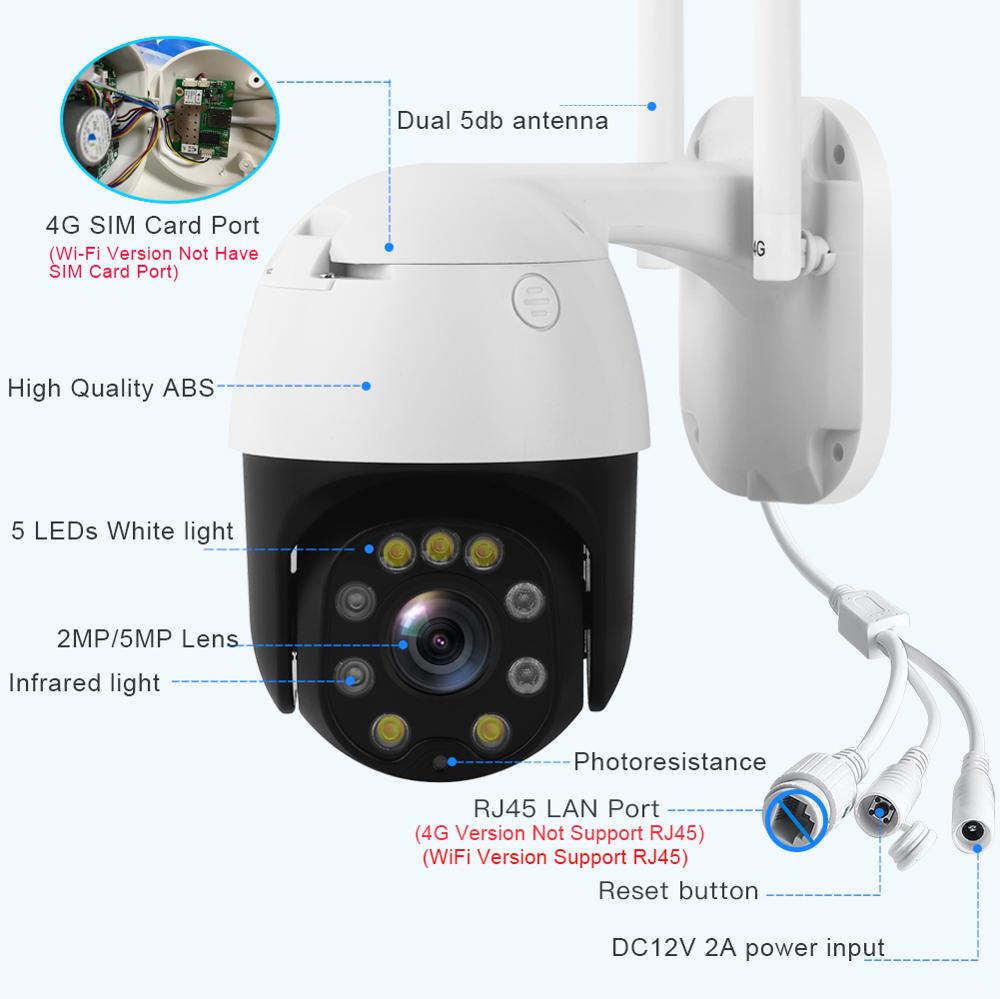 5MP/2MP Wireless 4G Security Camera System