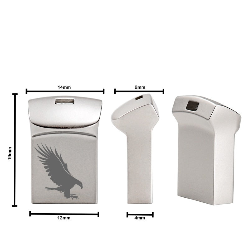 Mini Eagle Engraved USB Flash Drive