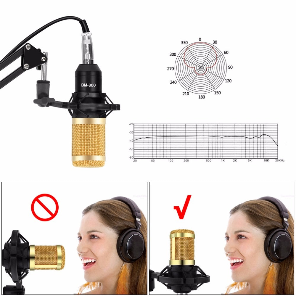 Professional Condenser Microphone for Studio Recording