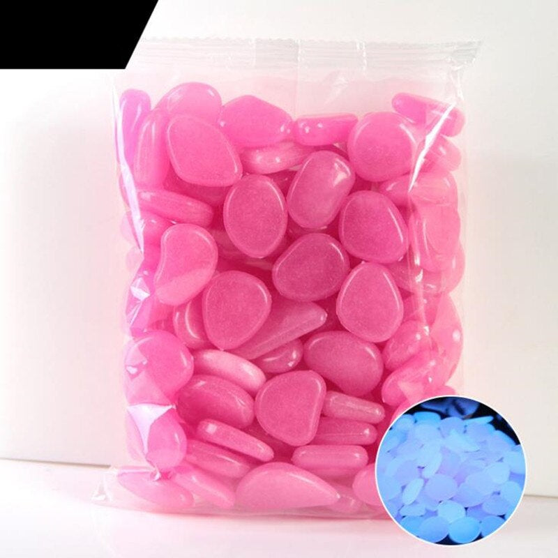 Garden Glowing in the Dark Stone for Decoration Set 200 Pcs
