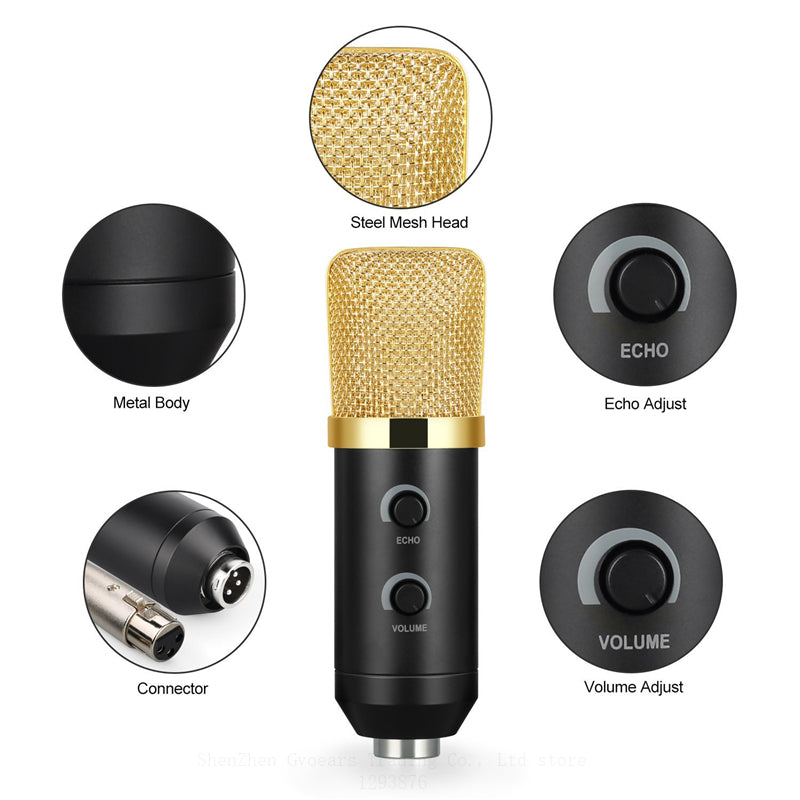 Professional Desktop Studio USB Condenser Microphone