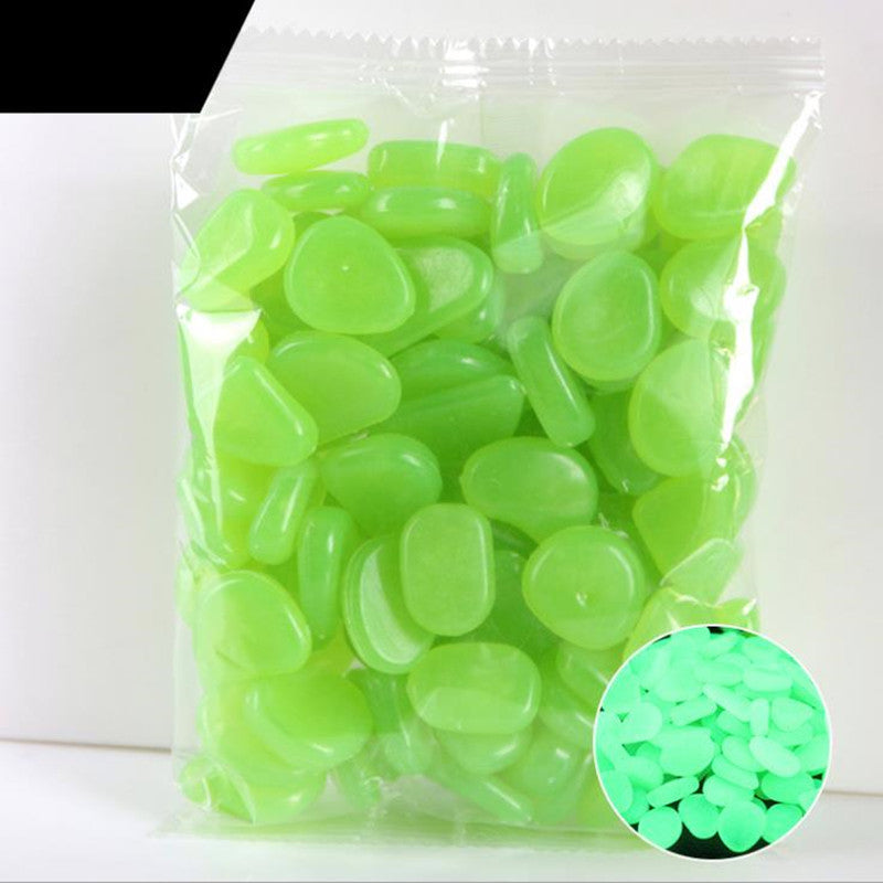 Garden Glowing in the Dark Stone for Decoration Set 200 Pcs