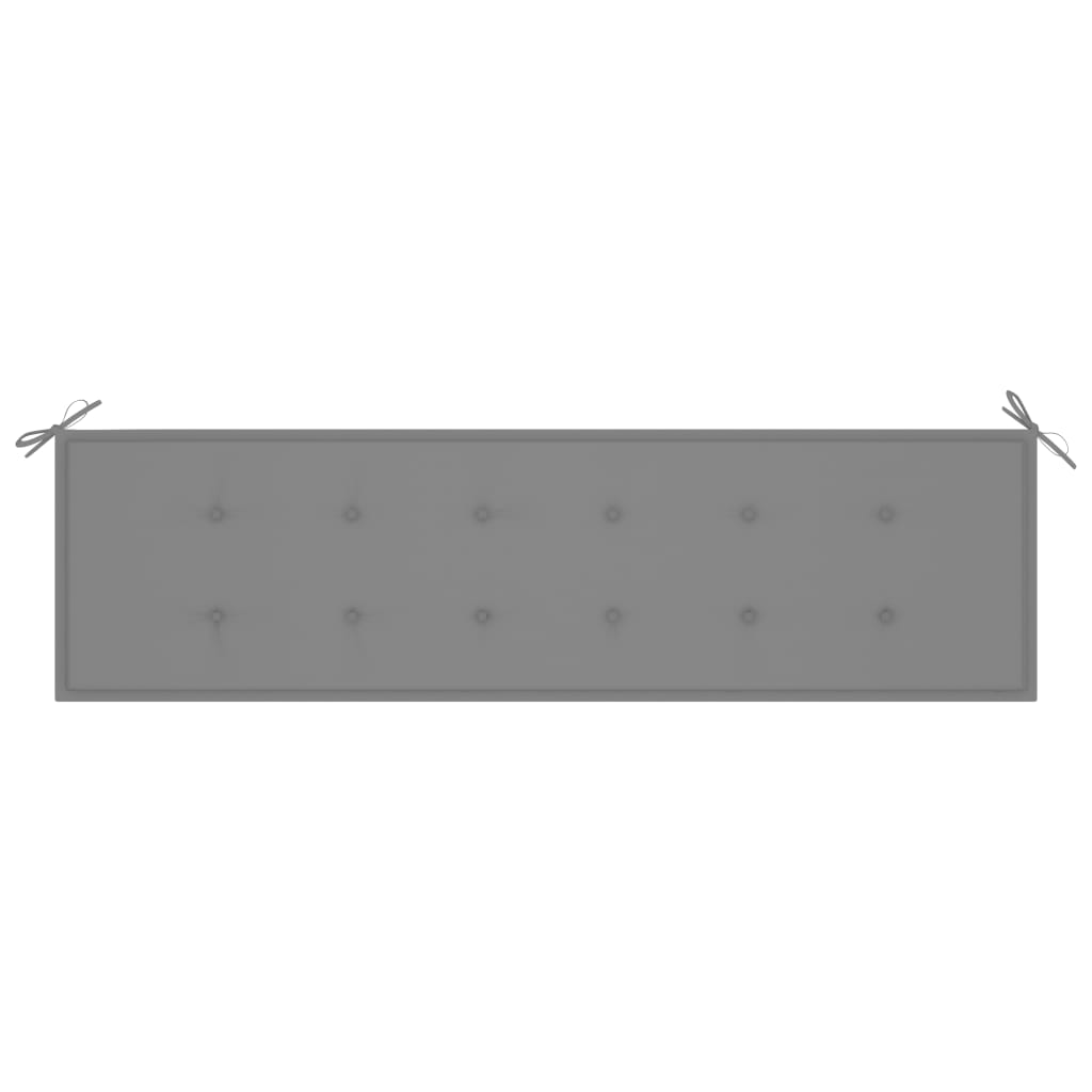 NNEVL Garden Bench Cushion Grey 180x50x3 cm