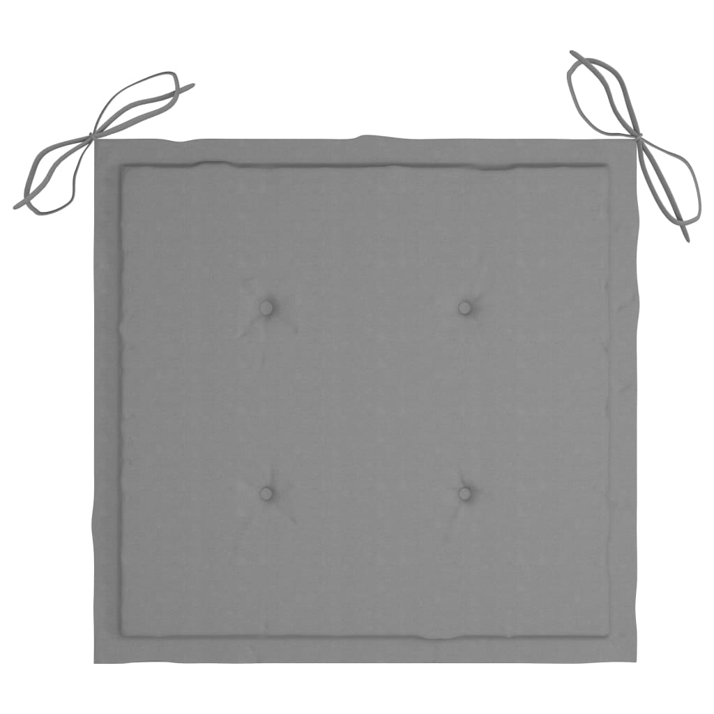 NNEVL Garden Chair Cushions 6 pcs Grey 40x40x3 cm Fabric