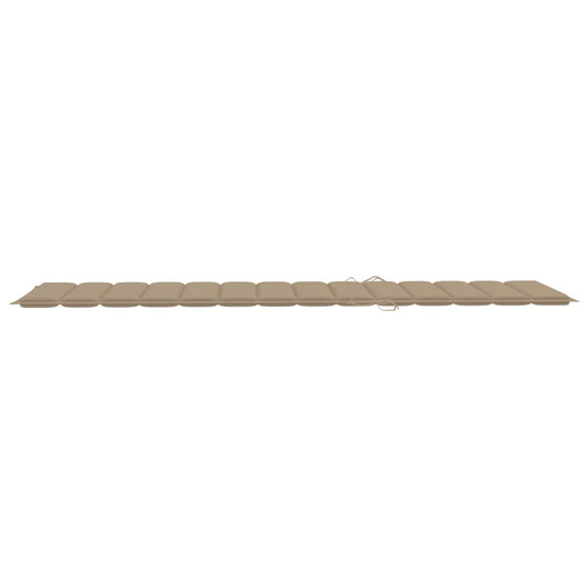 NNEVL Sun Lounger Cushion Beige 200x60x3 cm Fabric