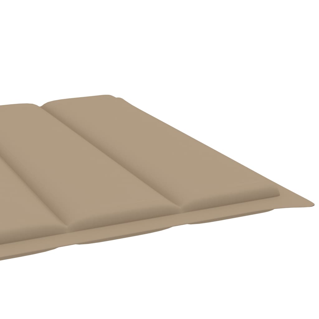 NNEVL Sun Lounger Cushion Beige 200x60x3 cm Fabric