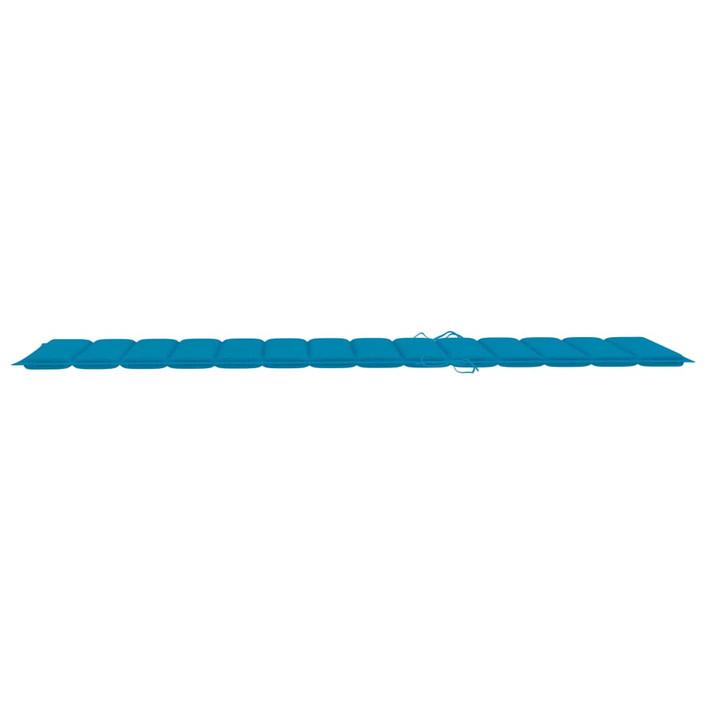 NNEVL Sun Lounger Cushion Blue 200x60x3 cm Fabric
