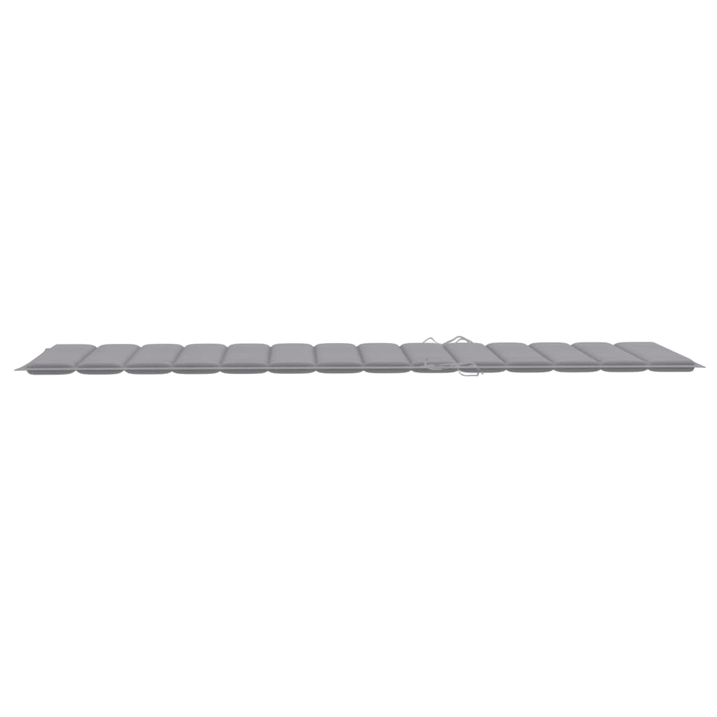 NNEVL Sun Lounger Cushion Grey 200x70x3 cm Fabric