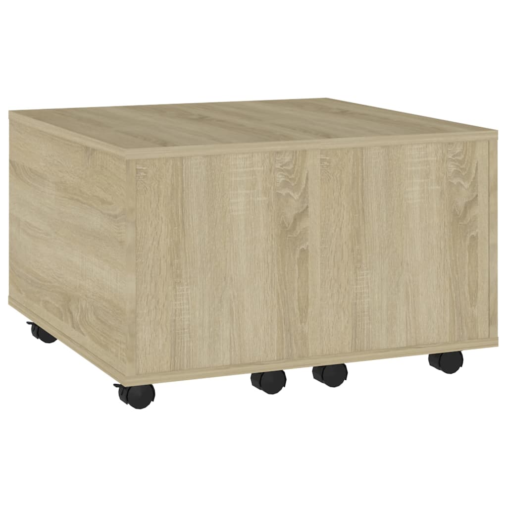 NNEVL Coffee Table Sonoma Oak 60x60x38 cm Chipboard