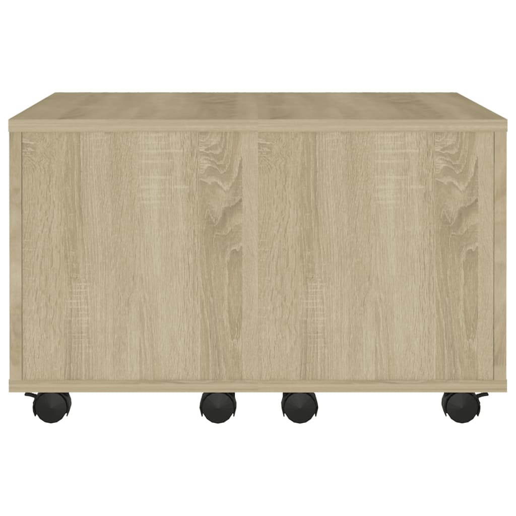 NNEVL Coffee Table Sonoma Oak 60x60x38 cm Chipboard