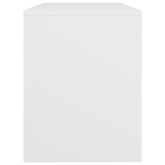 NNEVL Dressing Stool White 70x35x45 cm Engineered Wood