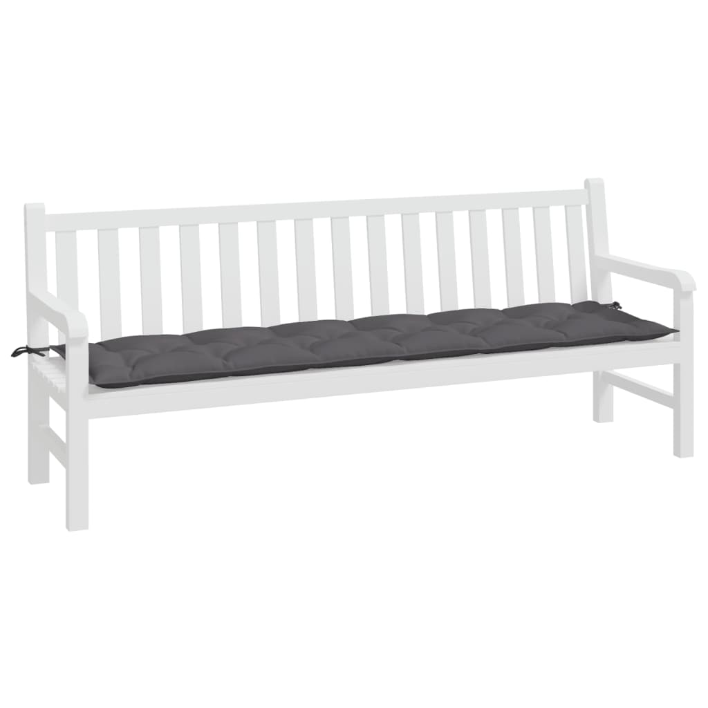 NNEVL Garden Bench Cushion Anthracite 200x50x7 cm Oxford Fabric
