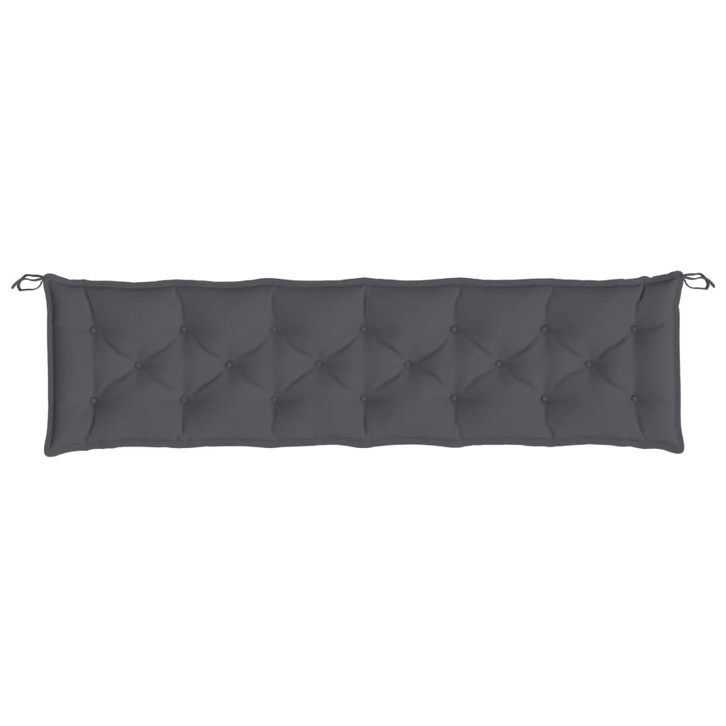 NNEVL Garden Bench Cushion Anthracite 200x50x7 cm Oxford Fabric