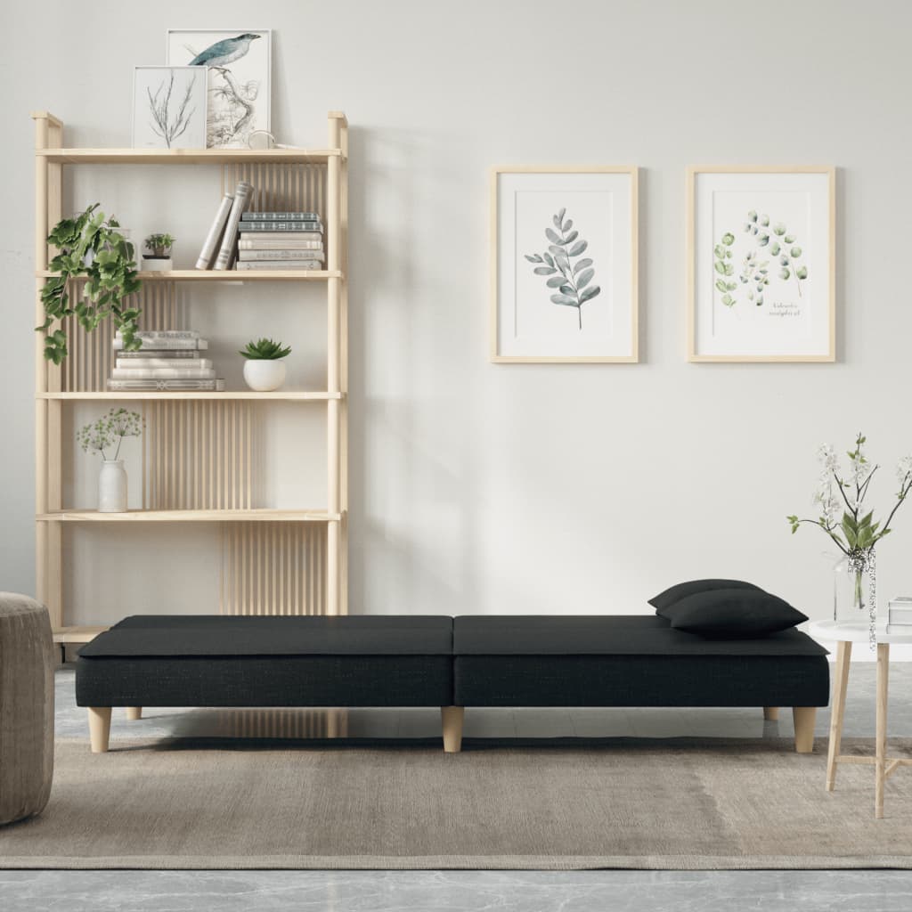 NNEVL Sofa Bed Black Fabric