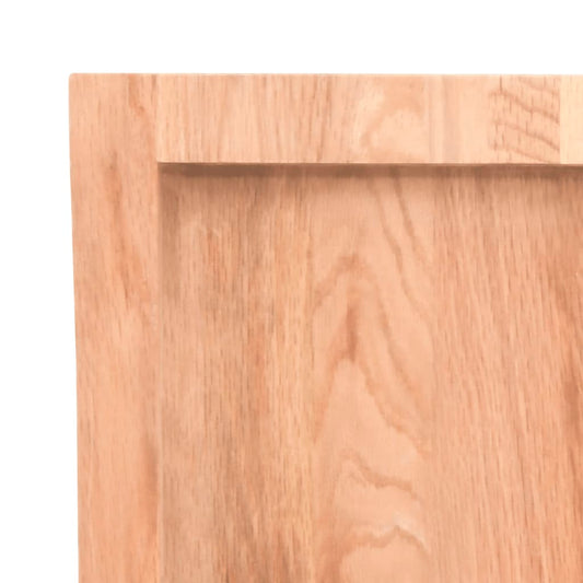 NNEVL Wall Shelf Light Brown 180x50x(2-4) cm Treated Solid Wood Oak