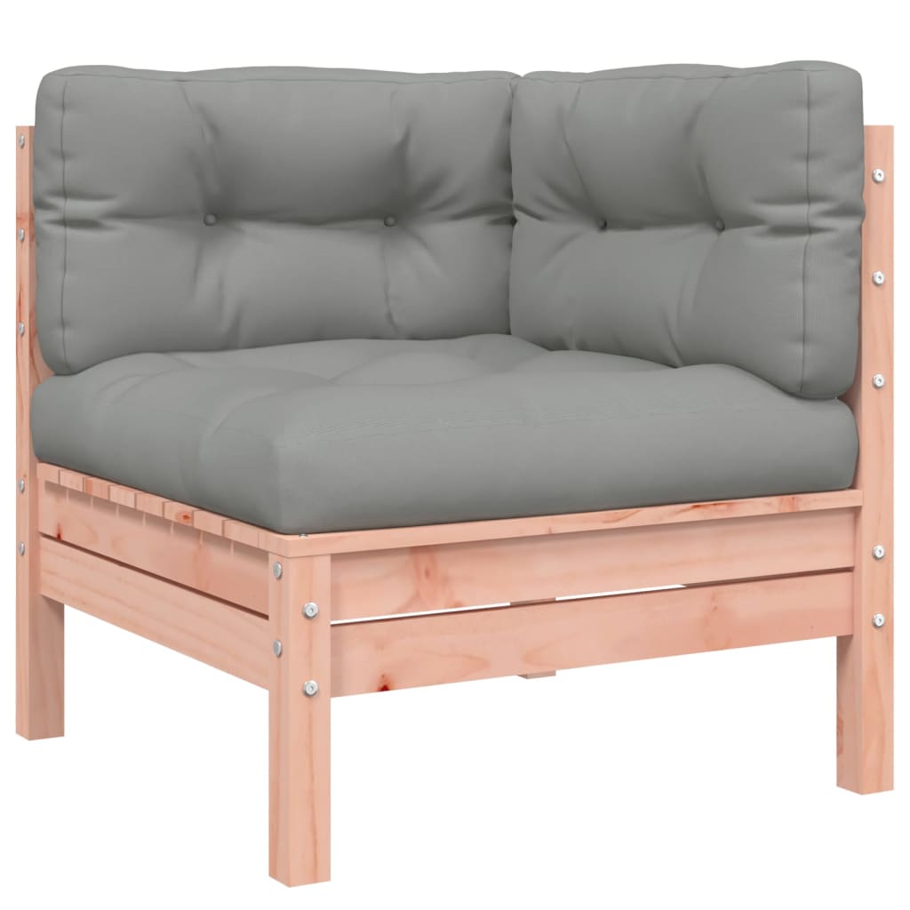 NNEVL 8 Piece Garden Sofa Set with Cushions Solid Wood Douglas Fir
