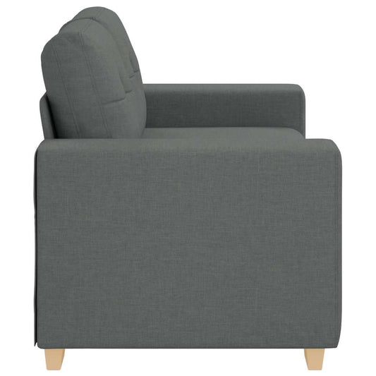 NNEVL Loveseat Sofa Dark Grey 120 cm Fabric