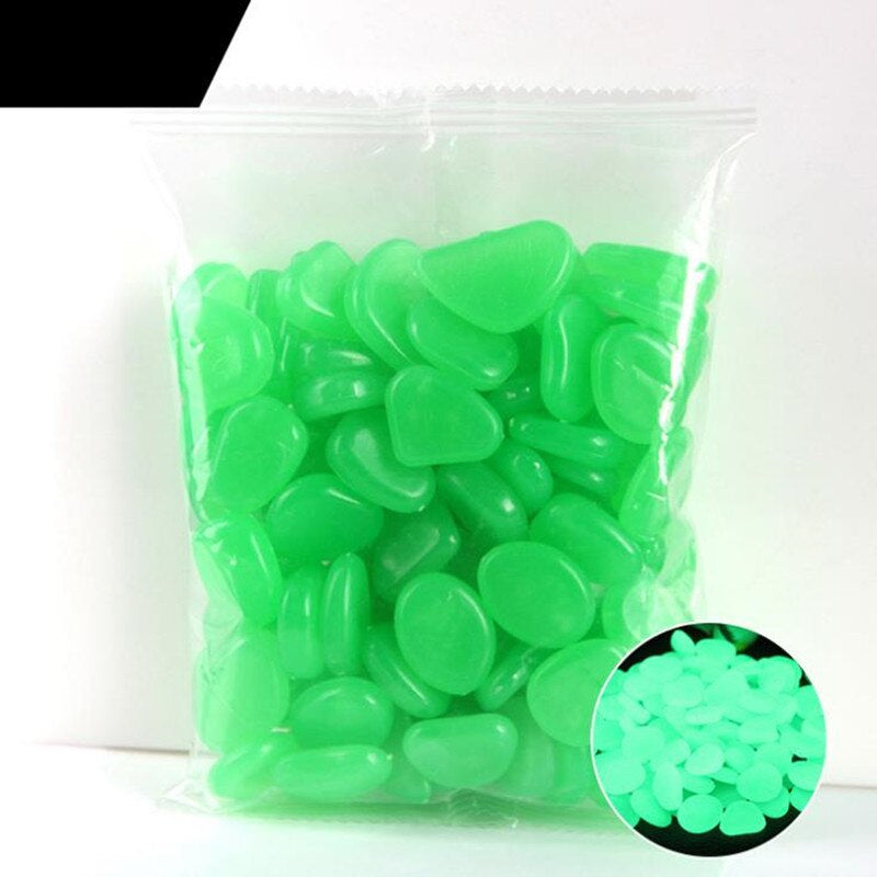 Garden Glowing in the Dark Stone for Decoration Set 200 Pcs