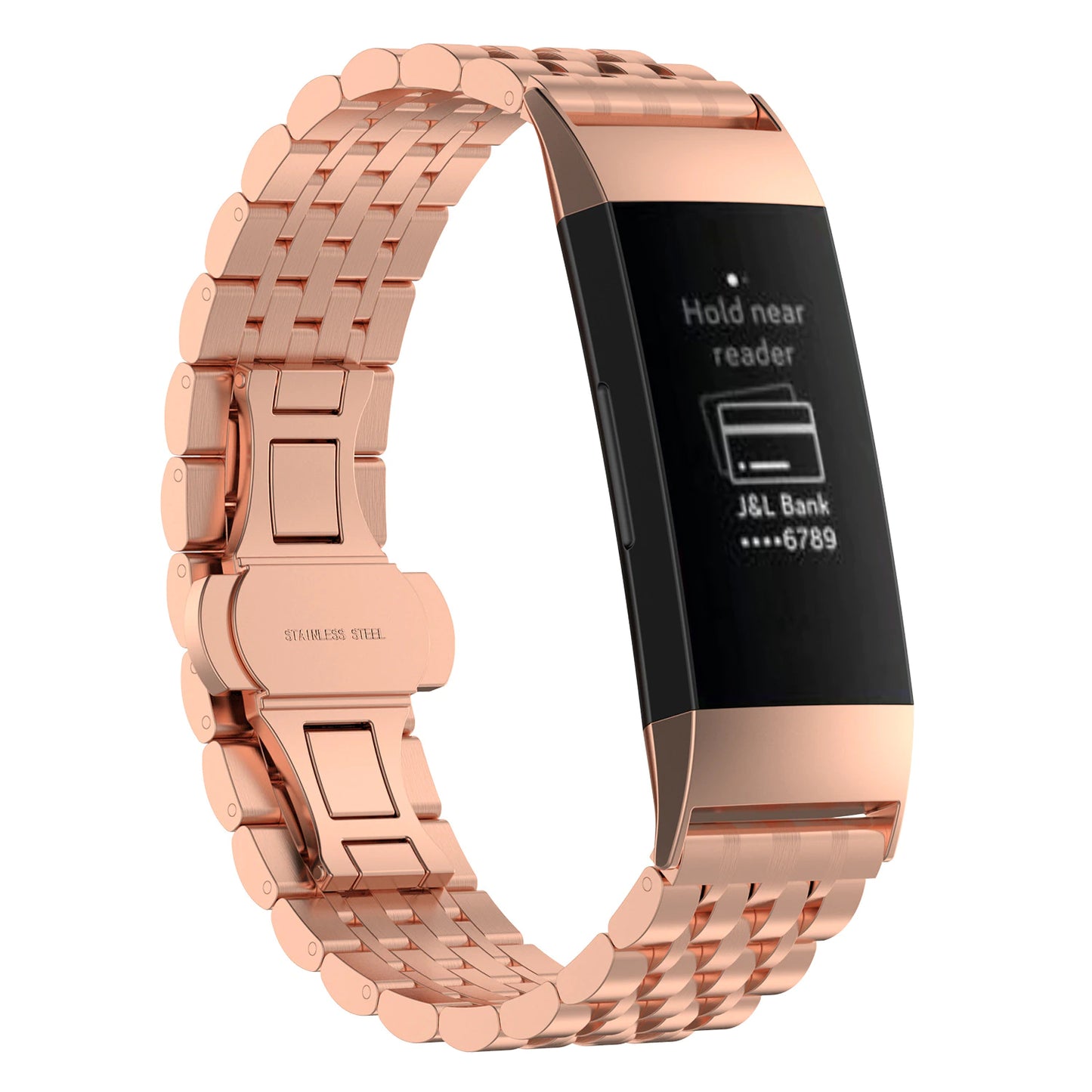 Classic Stainless Steel Band for Fitbit Charge 3 / 4