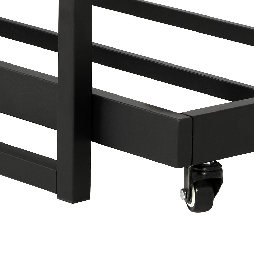 NNEDSZ Artiss Bed Frame 2x Single Size Metal Trundle Daybed DEAN
