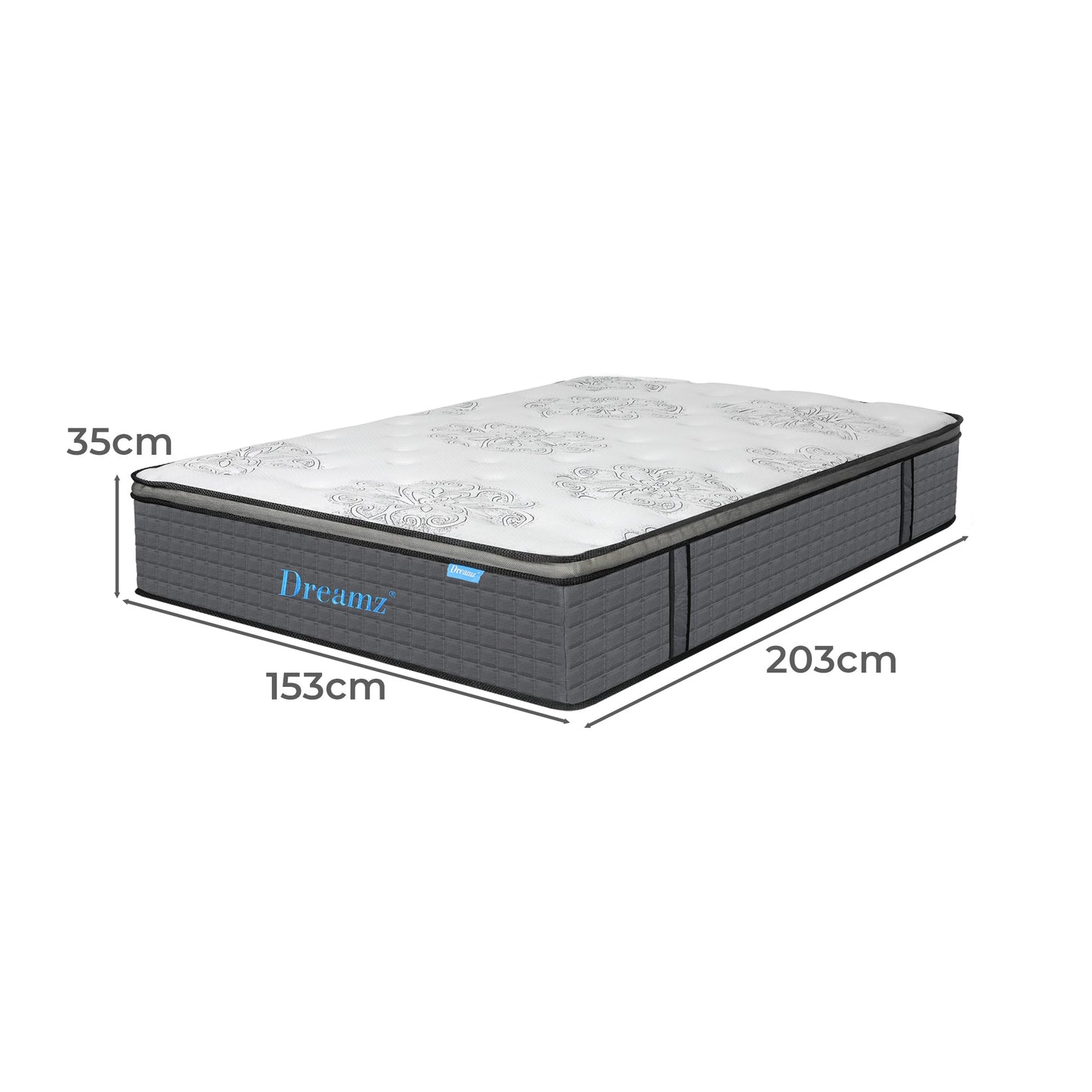 Dreamz Spring Mattress Bed Pocket Egg Queen