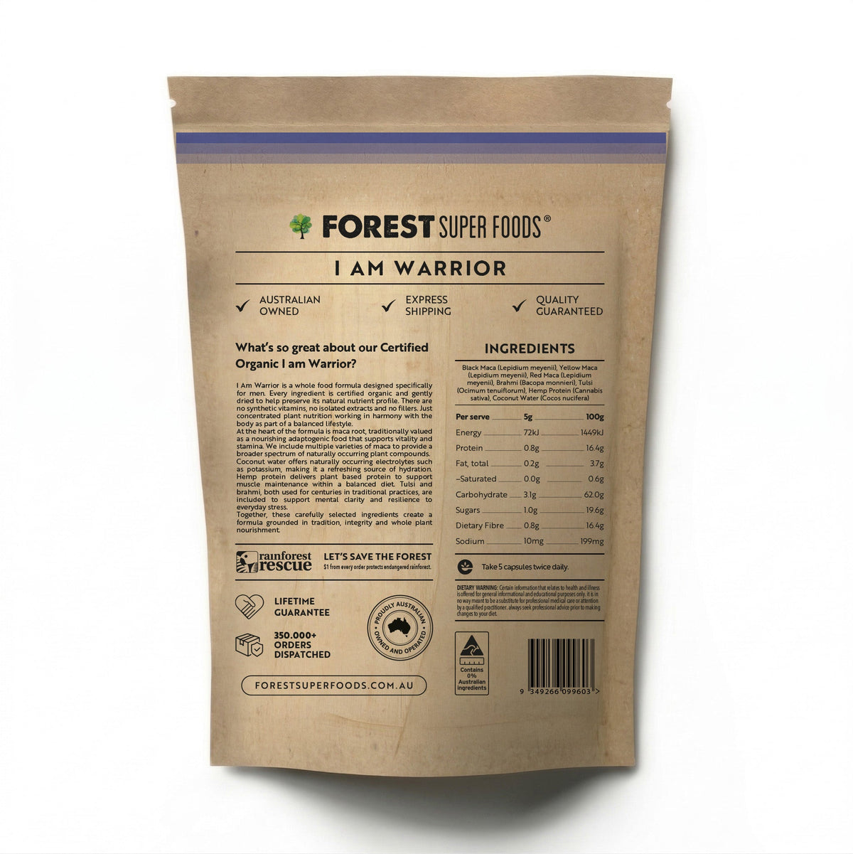 I Am Warrior Mens Multivitamin Capsules