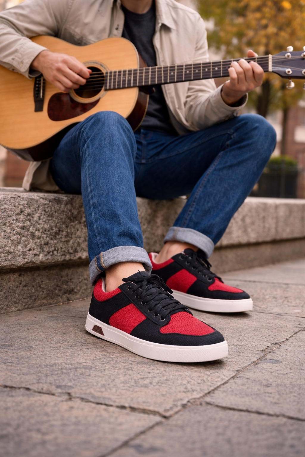 Organic Hemp Sneakers – Vegan Natural Dye Shoes with Rubber Sole