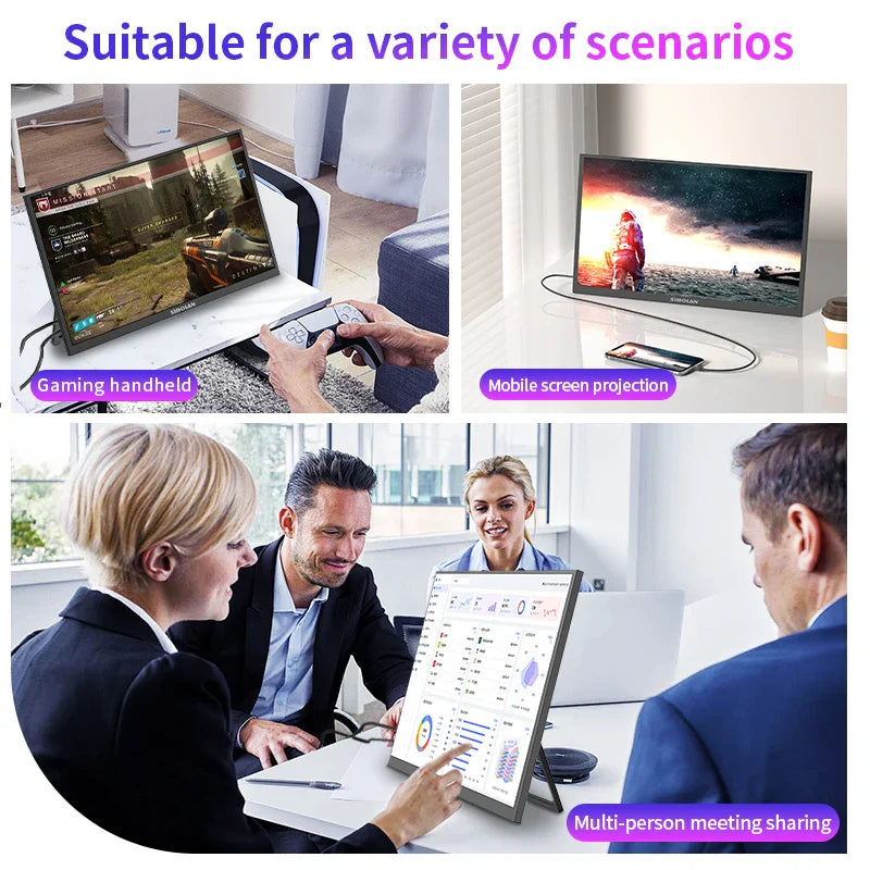 NNEOBA 21.5" Portable Monitor – Full HD 1080P 100Hz IPS USB-C HDMI Display