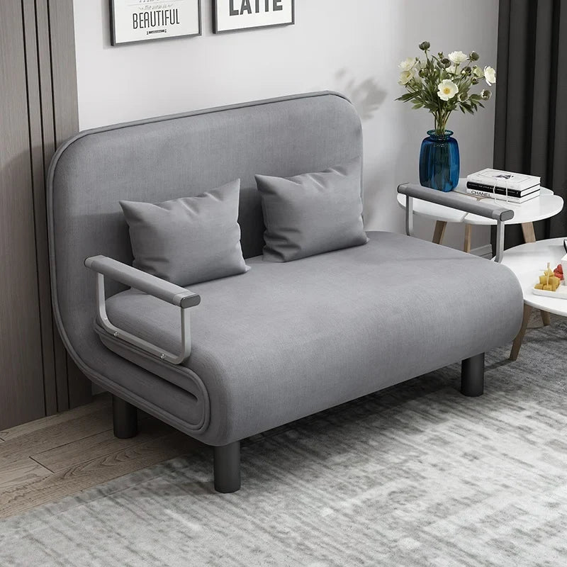 NNEOBA Simple Fabric Folding Sofa & Bed Dual Purpose