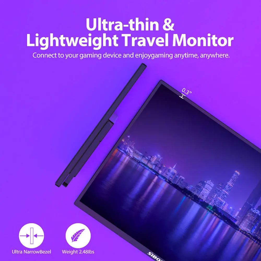 NNEOBA 21.5" Portable Monitor – Full HD 1080P 100Hz IPS USB-C HDMI Display