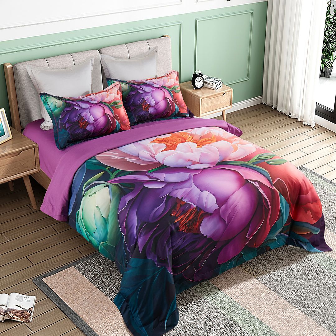 NNEDSZ Kaie Floral Quilt Cover Set - Queen Size