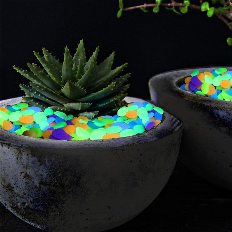Garden Glowing in the Dark Stone for Decoration Set 200 Pcs