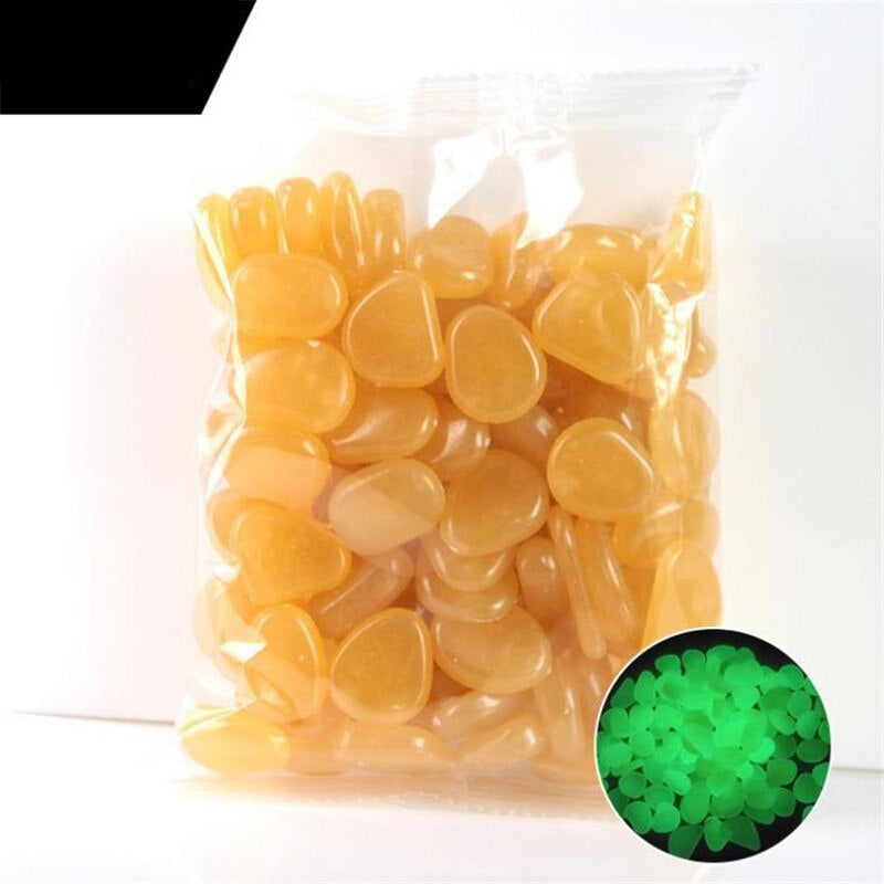 Garden Glowing in the Dark Stone for Decoration Set 200 Pcs