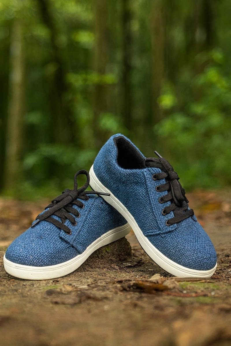 Organic Hemp Sneakers – Midnight Blue Vegan Breathable Shoes
