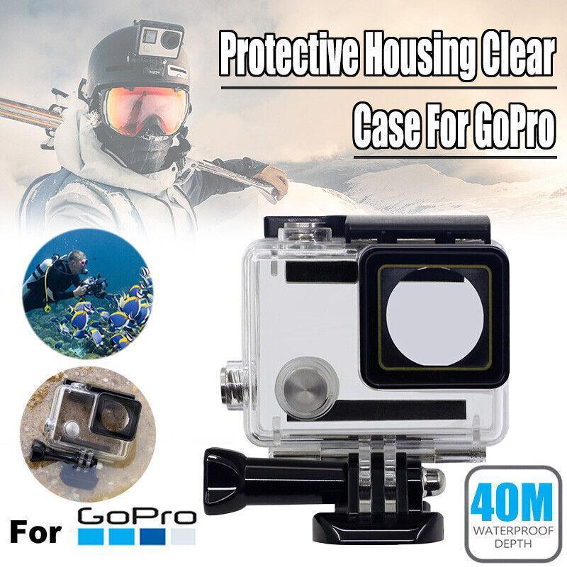 Waterproof Housing Case for GoPro Hero 3 Plus 4 Clear Protective Diving Shell